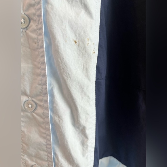 Plan C Light Blue Shirt Dress. Size M - Picture 7 of 14